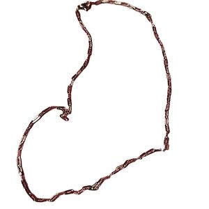 Silver Tone Paperclip Chain Necklace 20 Inch 2.5mm